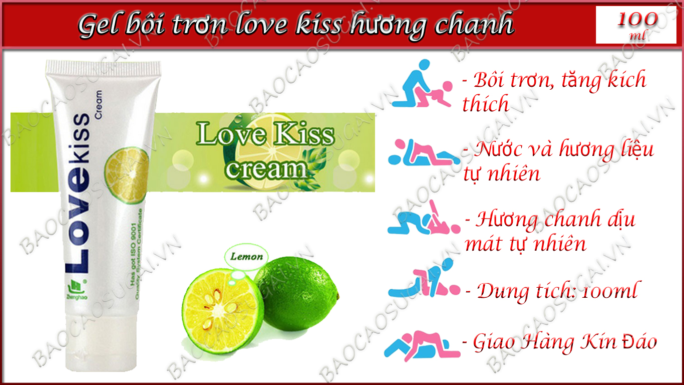 gel bôi trơn tự nhiên hương chanh thơm mát