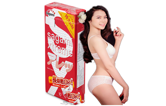 Bao cao su Sagami Streme Feel Long deo, dai