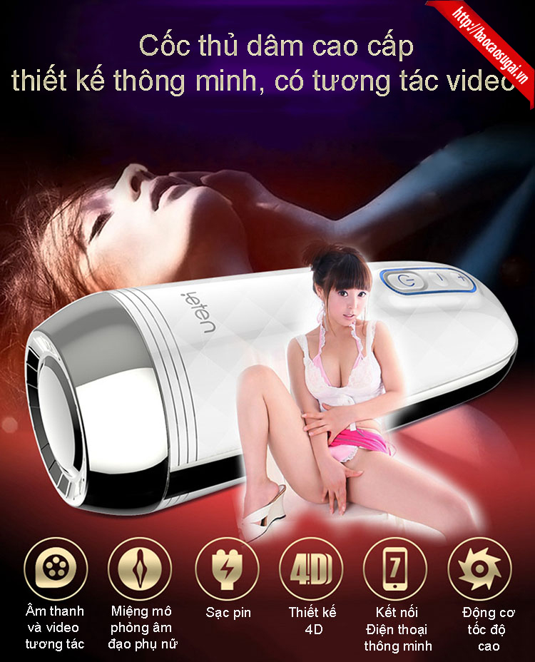 Cốc thủ dâm cao cấp Leten Z9 tương tác videos, đồ chơi tình dục nam cao cấp
